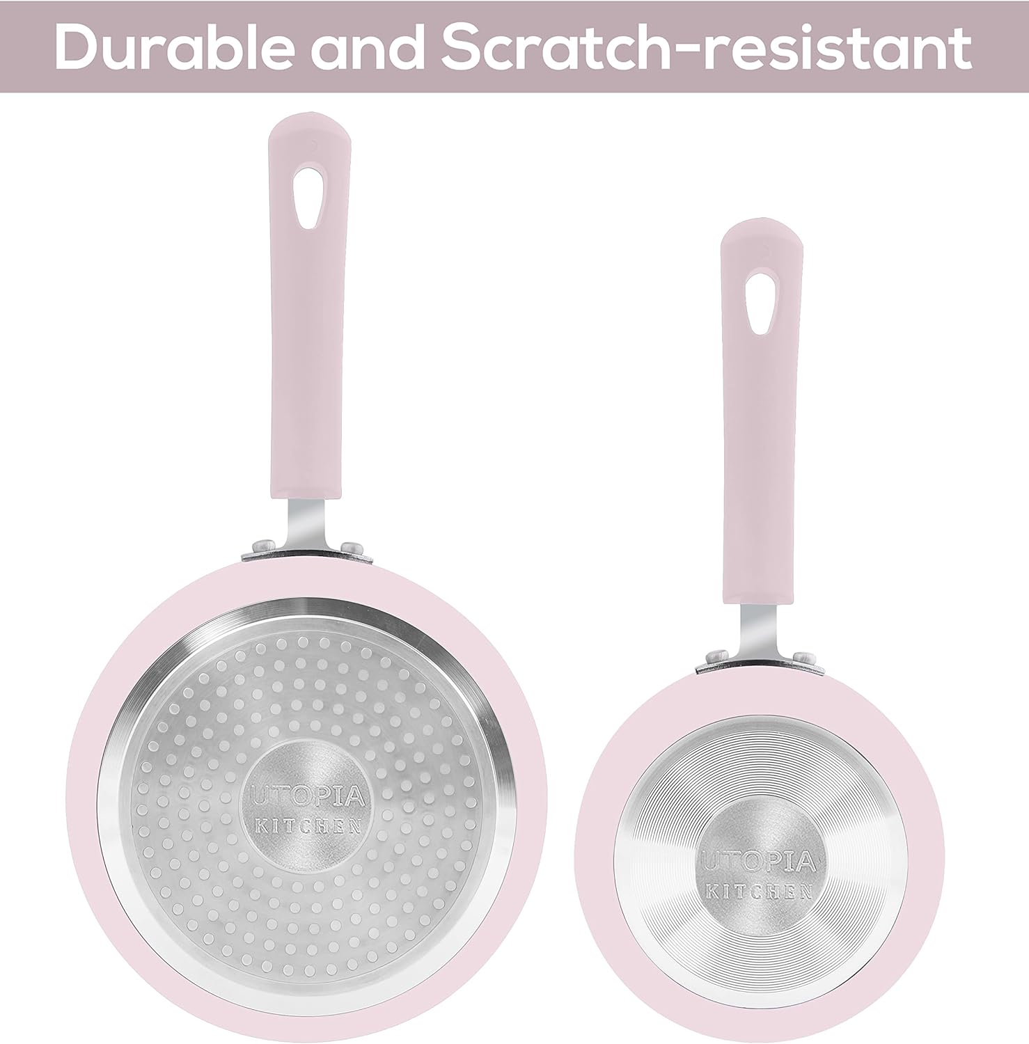 Durable Utopia Kitchen Nonstick Pans Shown