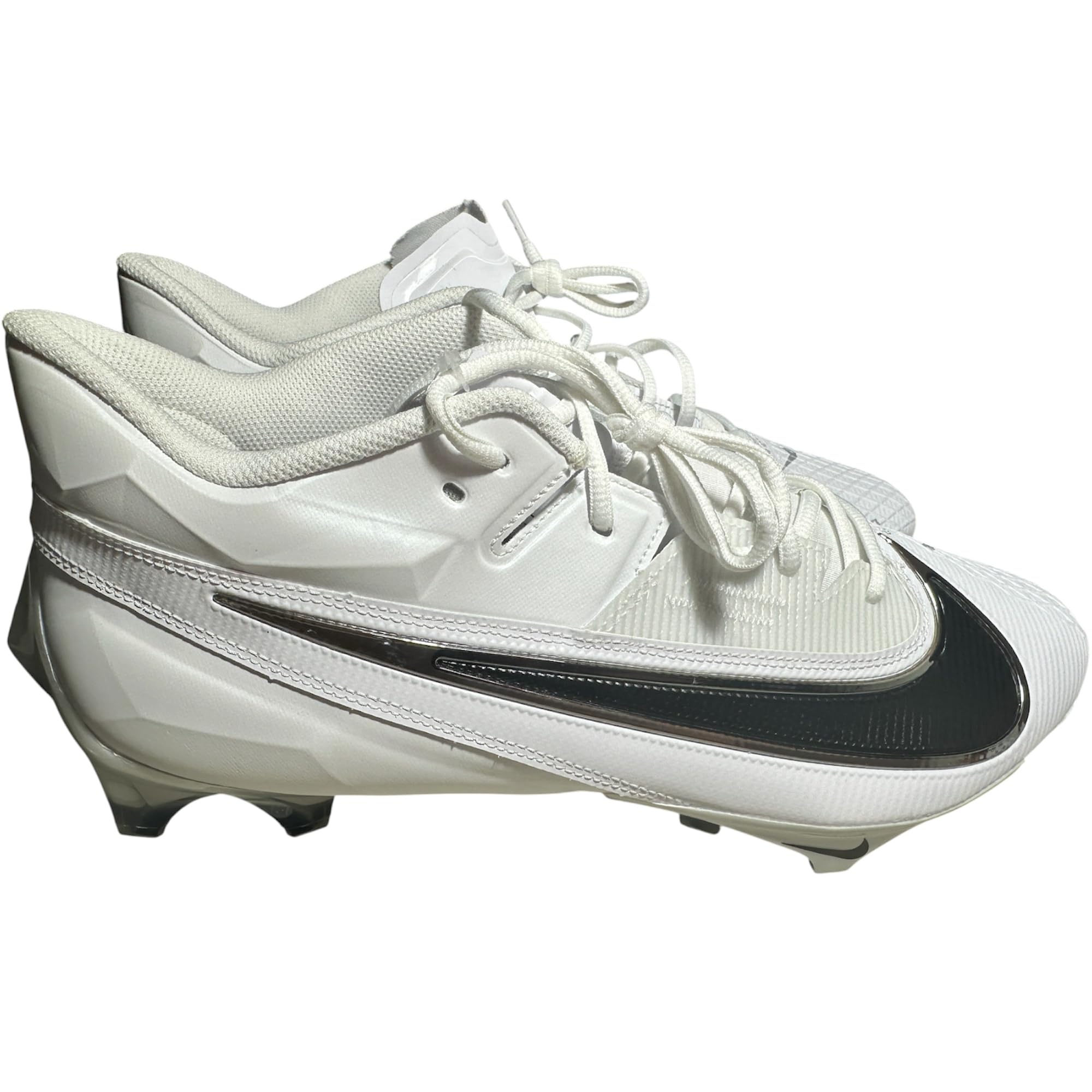 Nike Men’s Vapor Edge Elite-360-2 Wide Football Cleats Shoes White/Black/Silver #FJ6125-100 - Size Mens 14.5 Wide