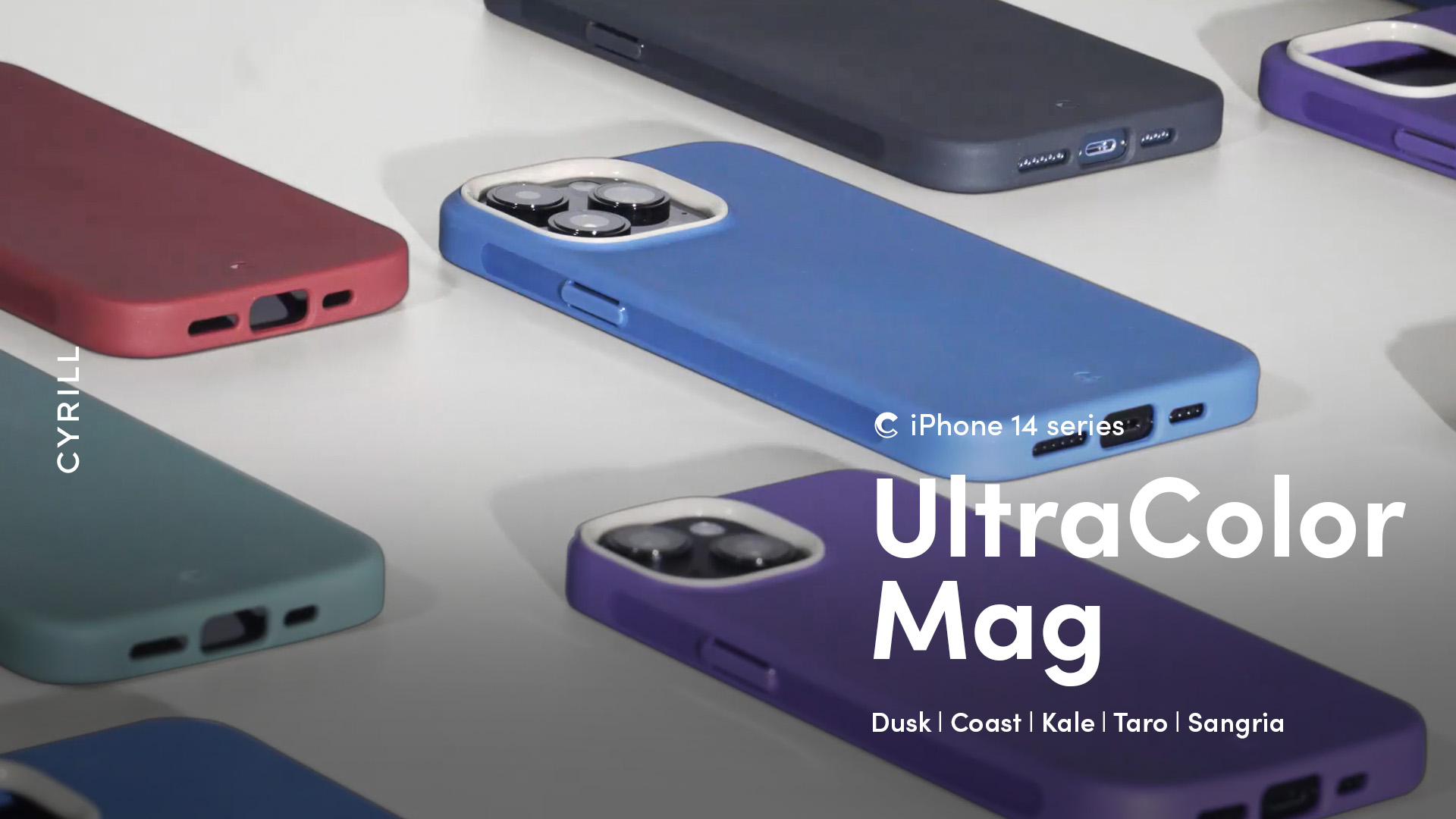 CYRILL Di Spigen UltraColor Mag Cover Per IPhone 14 Pro Max, Ricarica Magnetica, Protezione Fotocamera, Colore Dusk