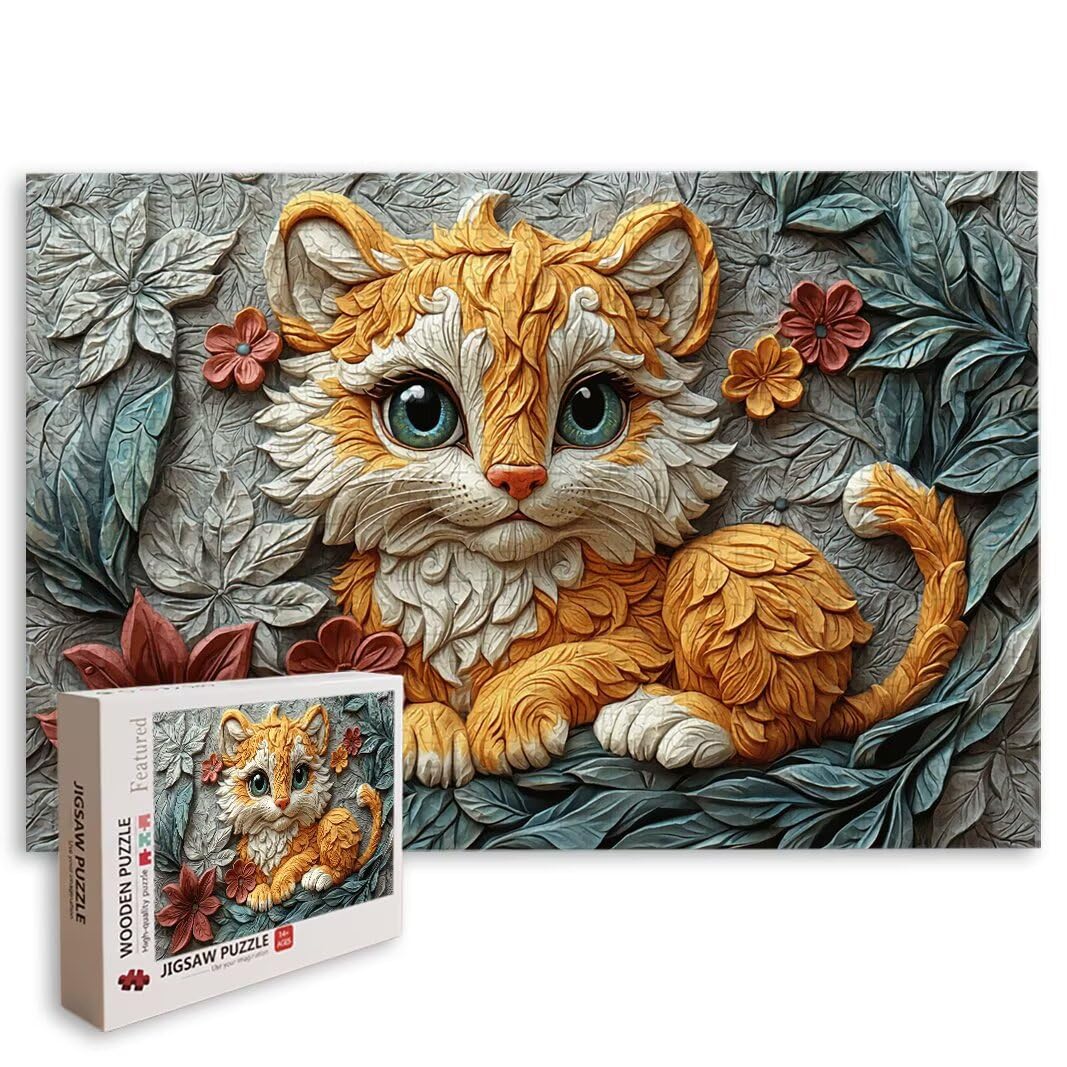 Puzzle Leone, Puzzle 2000 Pezzi Adulti per Decor, Regalo Donna/Uomo -9006