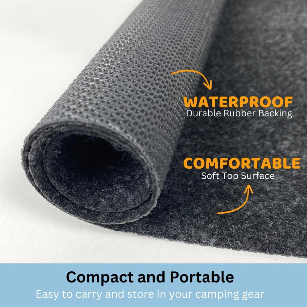 SAVUK Tent Carpet Mat Camping Floor Rug Waterproof Durable Thick Portable and Foldable Lightweight Pad Insulated Picnic Non-Slip Carpet Outdoor Accessory (74"x 72")