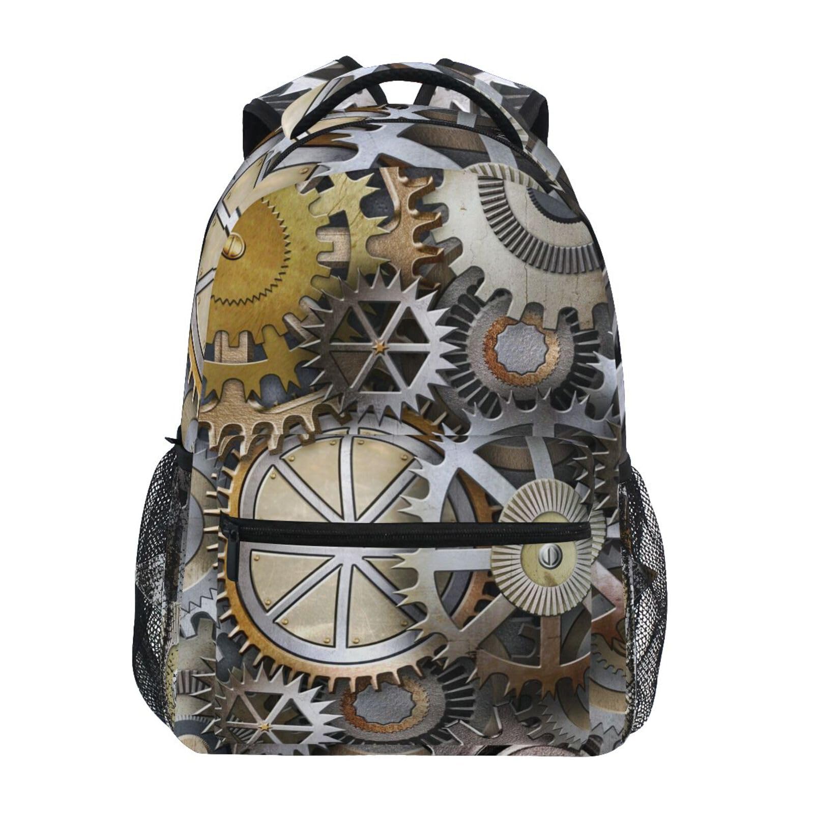 Youjuner Boys Multicolor School Backpack Steam Punk Machine Gear Girls Schoolbag Bookbag Casual Backpack Travel Rucksack Daypack