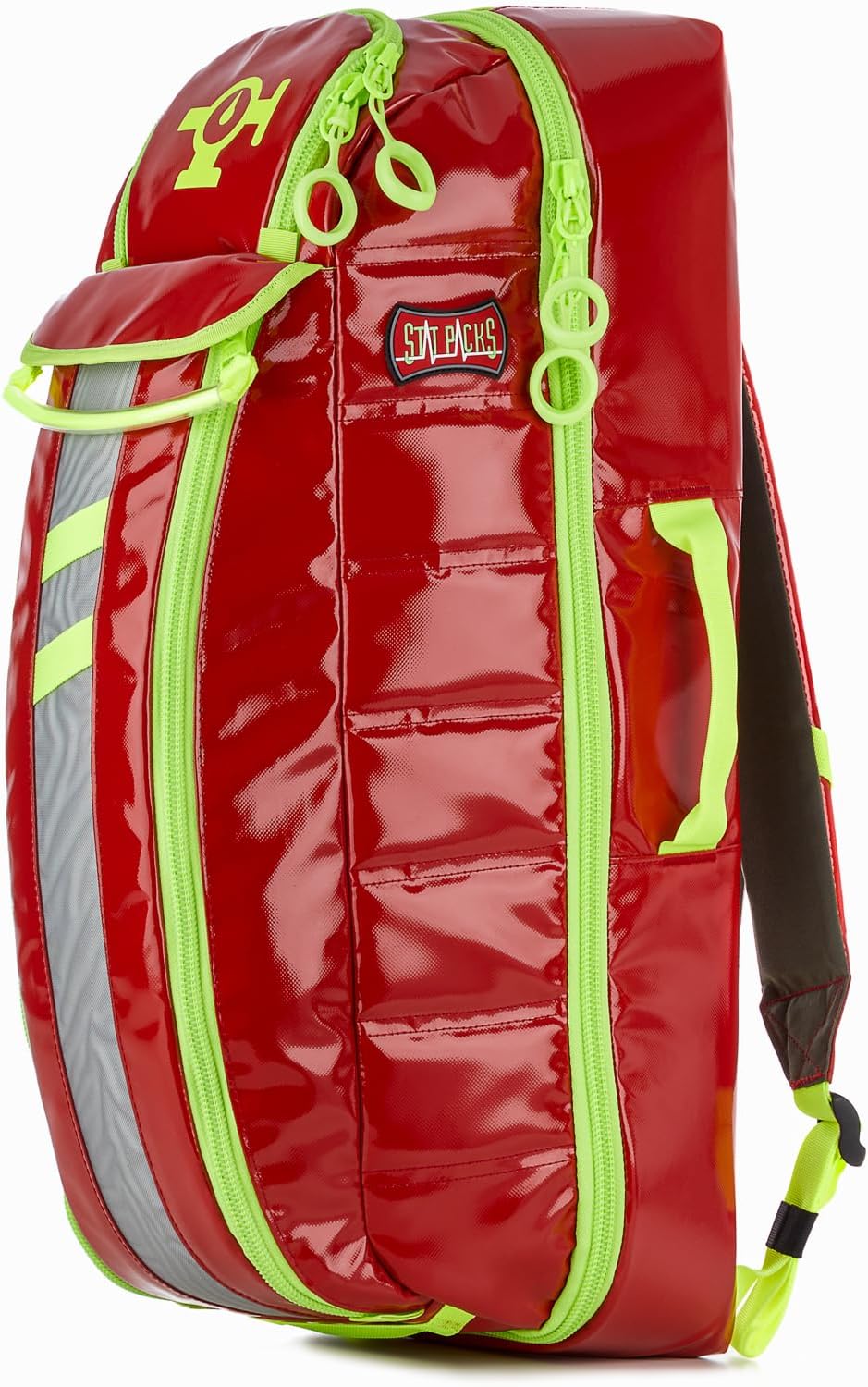 Statpacks New 2023 G3+ Tidal Volume Red, O2 Oxygen Backpack, Regular and Jumbo D Size Cylinders, Quick, Easy, Comfortable Carry for EMS, Firefighters, Healthcare Professionals