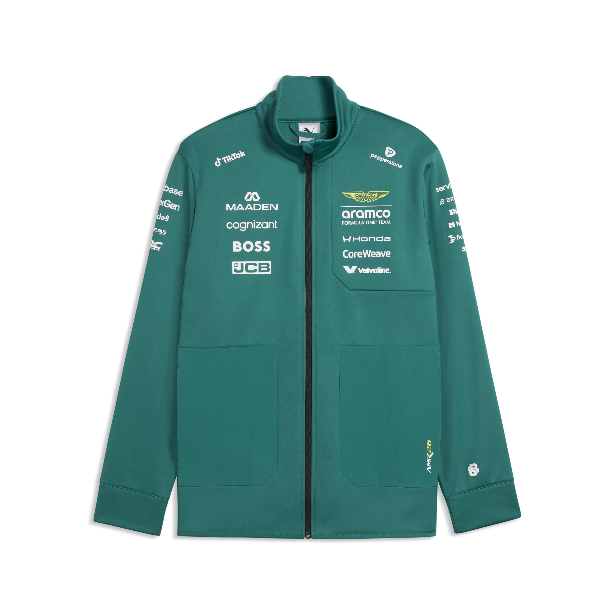 PUMA Aston Martin F1 2026 Chaqueta softshell del equipo para hombre – Verde