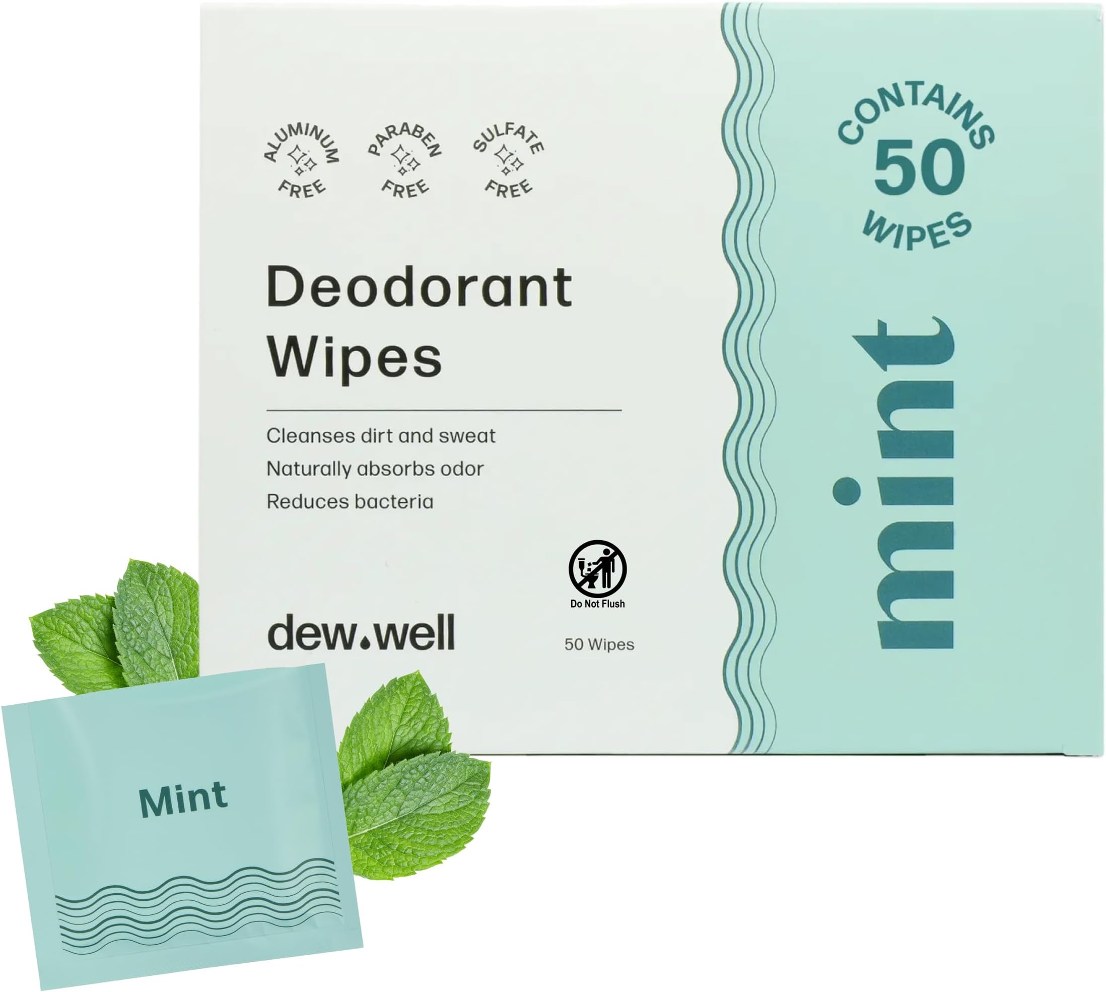 Deodorant Wipes Mint Scented