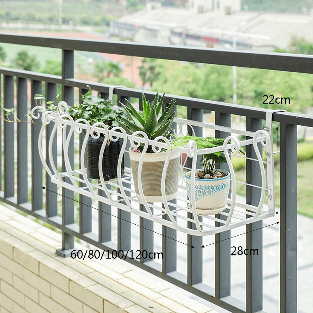 Amazon.co.jp: ガーデニング バルコニーの窓枠の手すりの白い花の