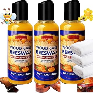 Natural Beeswax Orange Oil Wood Conditioner, Wood Polish Care Beeswax, Bees Wax Spray Furniture Polish, Natural Orange Oil Conditioner Spray for Floors (3)
