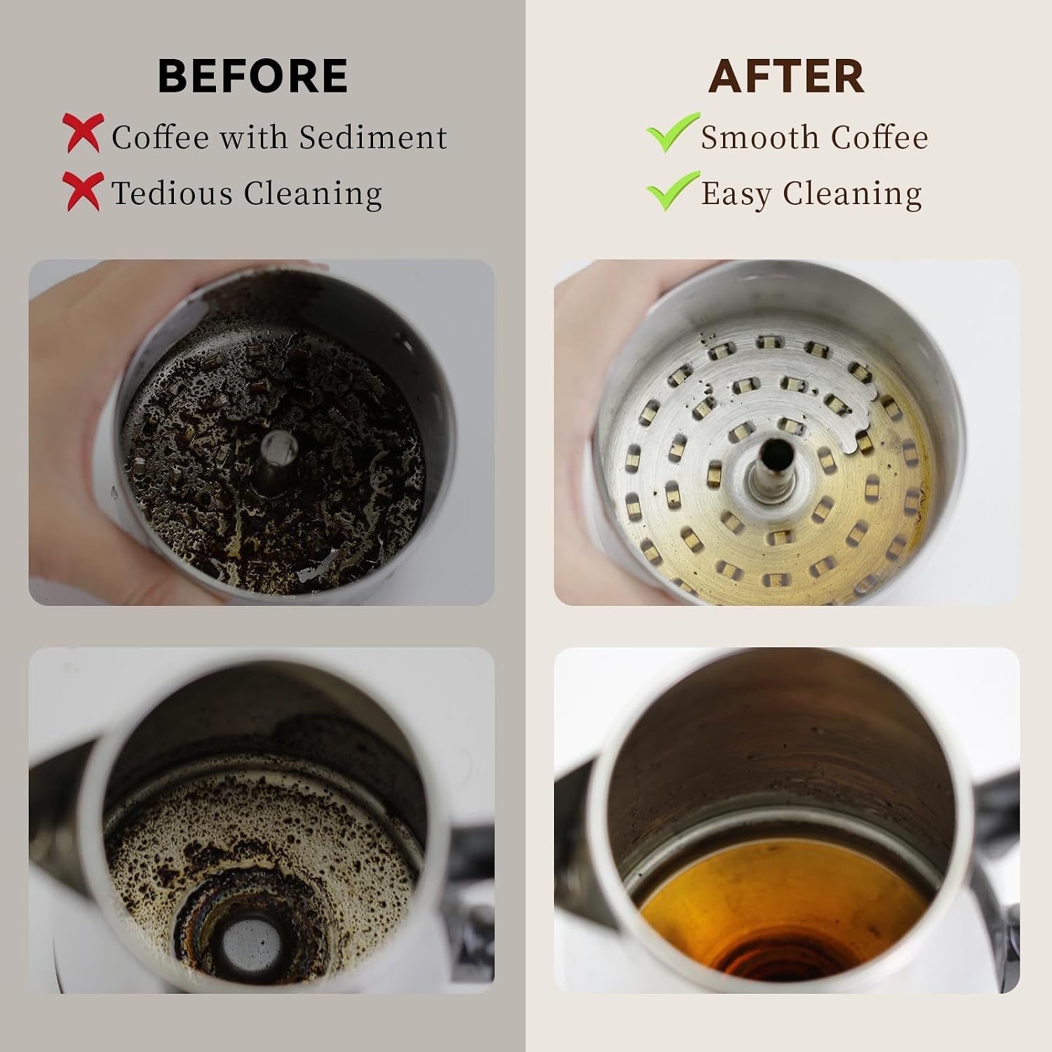 Percolator Coffee Filters Compatible with Presto Coffee Percolator Electric, 200 Pcs Perforated Wavy Design Filter Paper for Presto 12 Cup Moss & Stone 10 Cup thumbnail