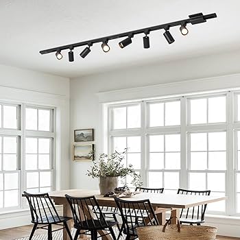Hiiglxii 4-Light LED Track Lighting Kit with 3.3FT H Track