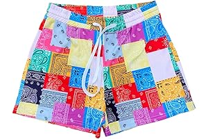 ksotutm Women's Fashion Paisley Print Shorts