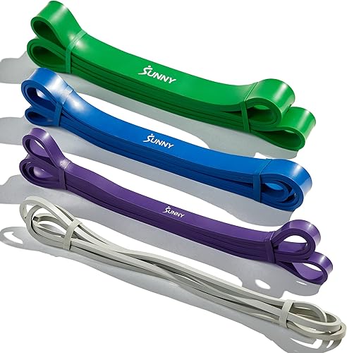 Sunny Health & Fitness Banda de resistencia para entrenamiento de fuerza (individual) para estante de potencia, sentadillas, gimnasio en casa,