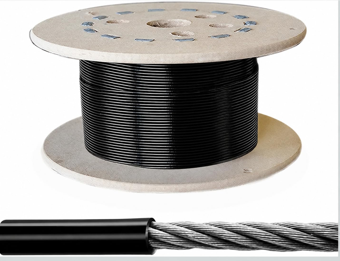 B Fit Gym Wire Rope, Material PU (Polyurethane) Coated Black Color Cable Inside Steel, Available in 5 MM and 6 MM Thickness-image-18