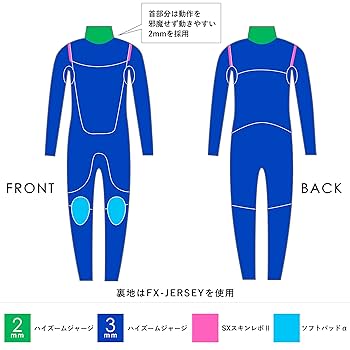 【値下げ】中古3mmジャーフル HOTLINE オール 3mm ジャーフル ノンジップ