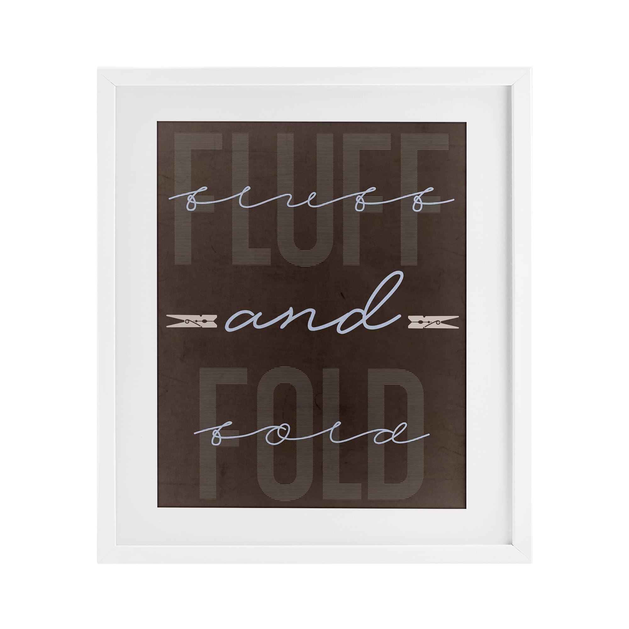 Affiche encadrée Fluff And Fold Stupell Industries Marcus Prime cadre marron blanc