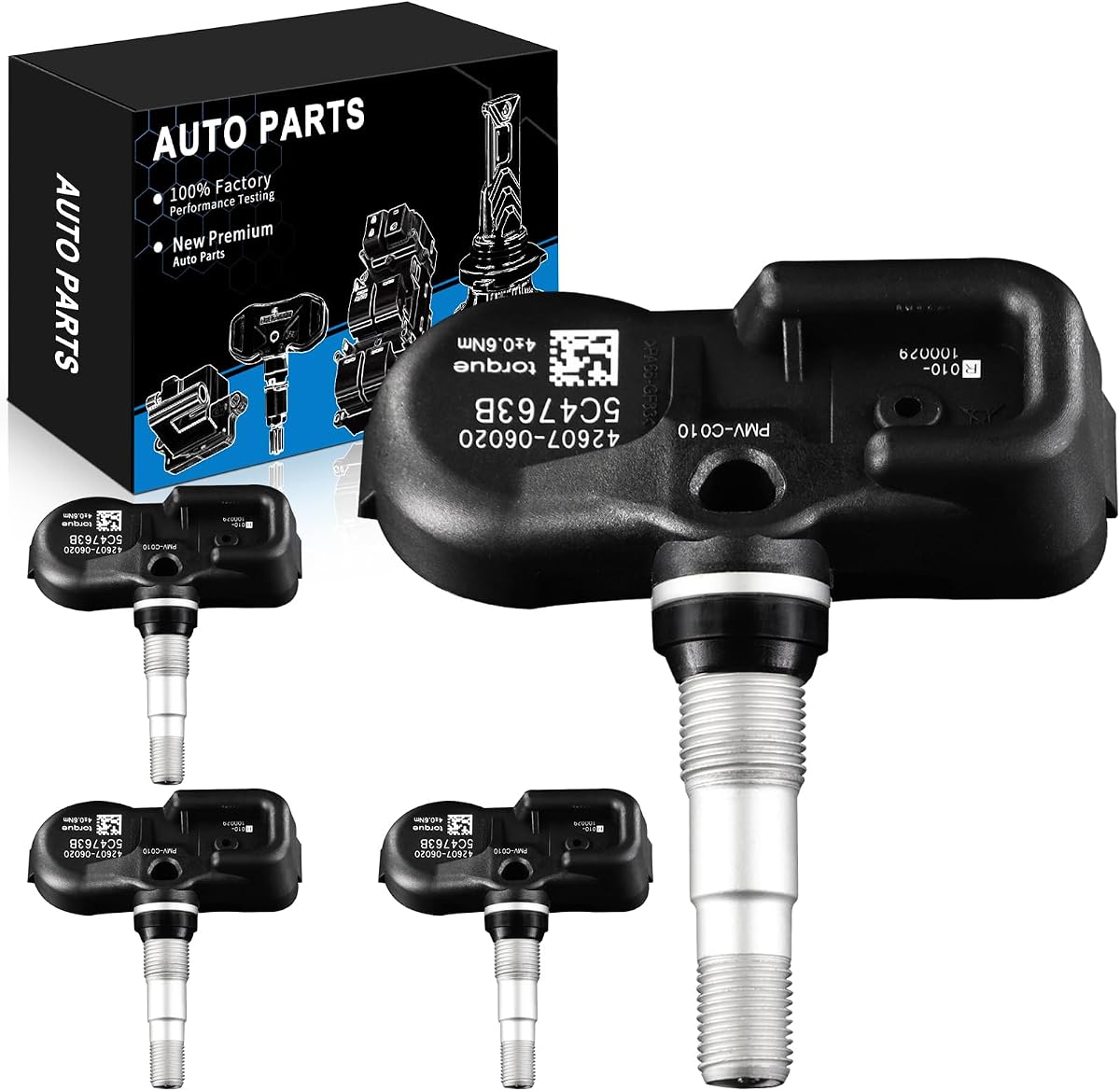 Sensor TPMS preprogramado de 315 MHZ apto para: - Lexus 2013-2017 ES350 ES300h GS300 GX460 IS250 IS350 GS450h para: - Toyota Camry Corolla Highlander Prius Yaris para: - Scion OE#4260706020 4PCS