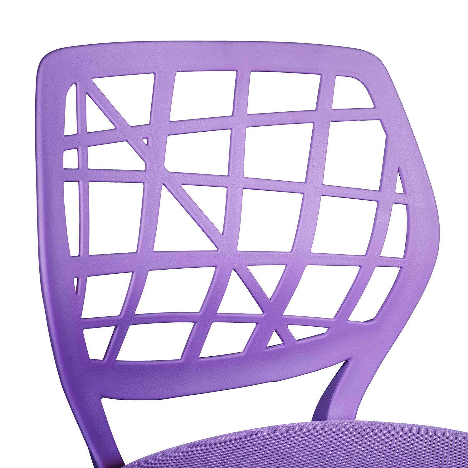 FurnitureR Colourful Desk Chair, Modern Adjustable Design Computer Seat, Swivel Armless Desk Task Chair, Kids Study Room Home Office Chair Task Chair, Viola