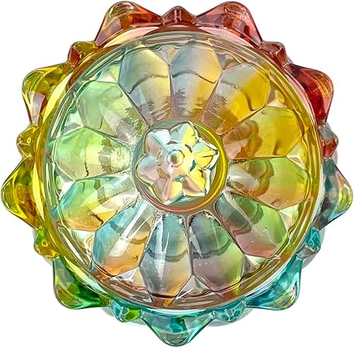 Vista 37 de Colorful Crystal Glass Candy Snack Barrel Storage Jar Embossed Luxury Cookie Buffet Canister With Lids Jewelry Box Jar Biscuit Containers