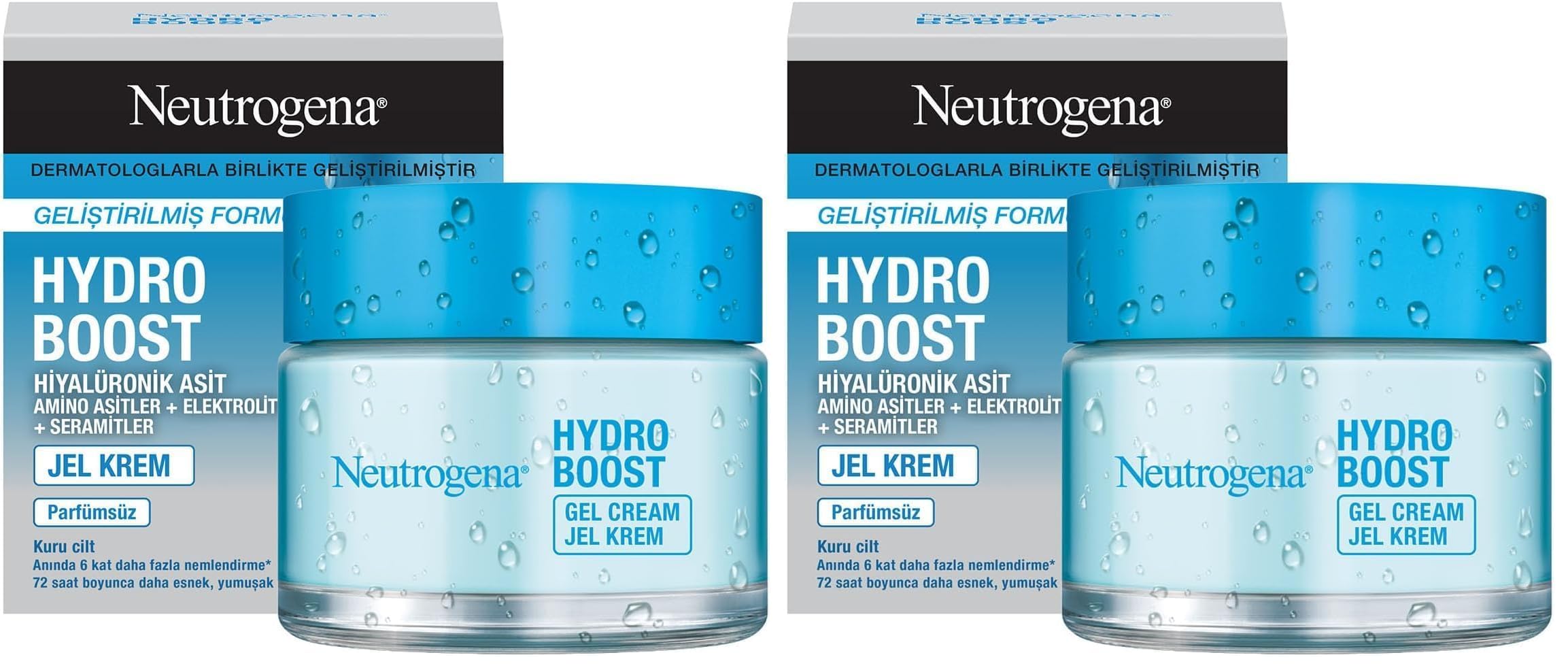 neutrogena hydro boost gel cream nemlendirici kuru ciltler için (50 ml) (2 paketi)