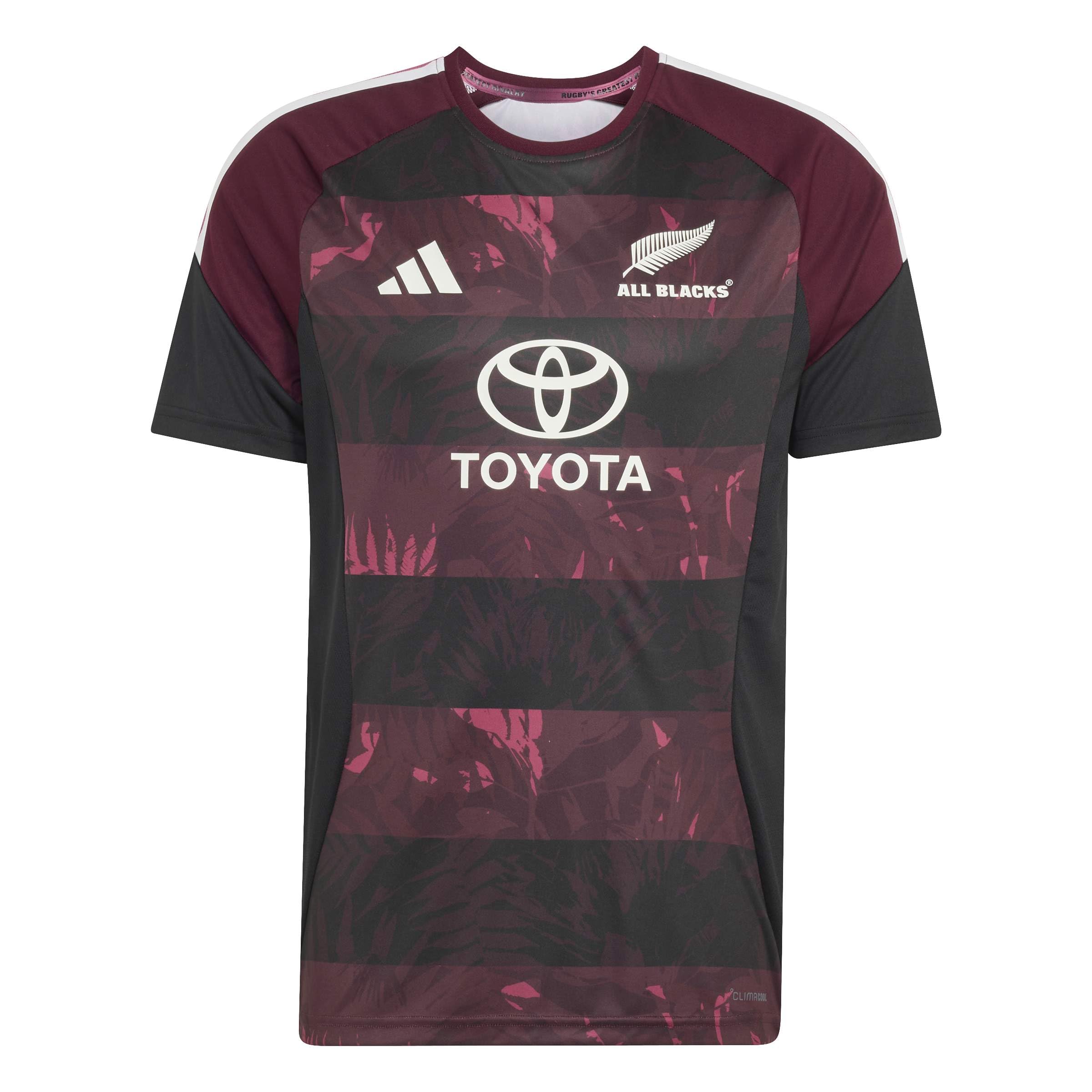 adidas Men's All Blacks Performance for South Africa Tour Shirt, Maroon, M