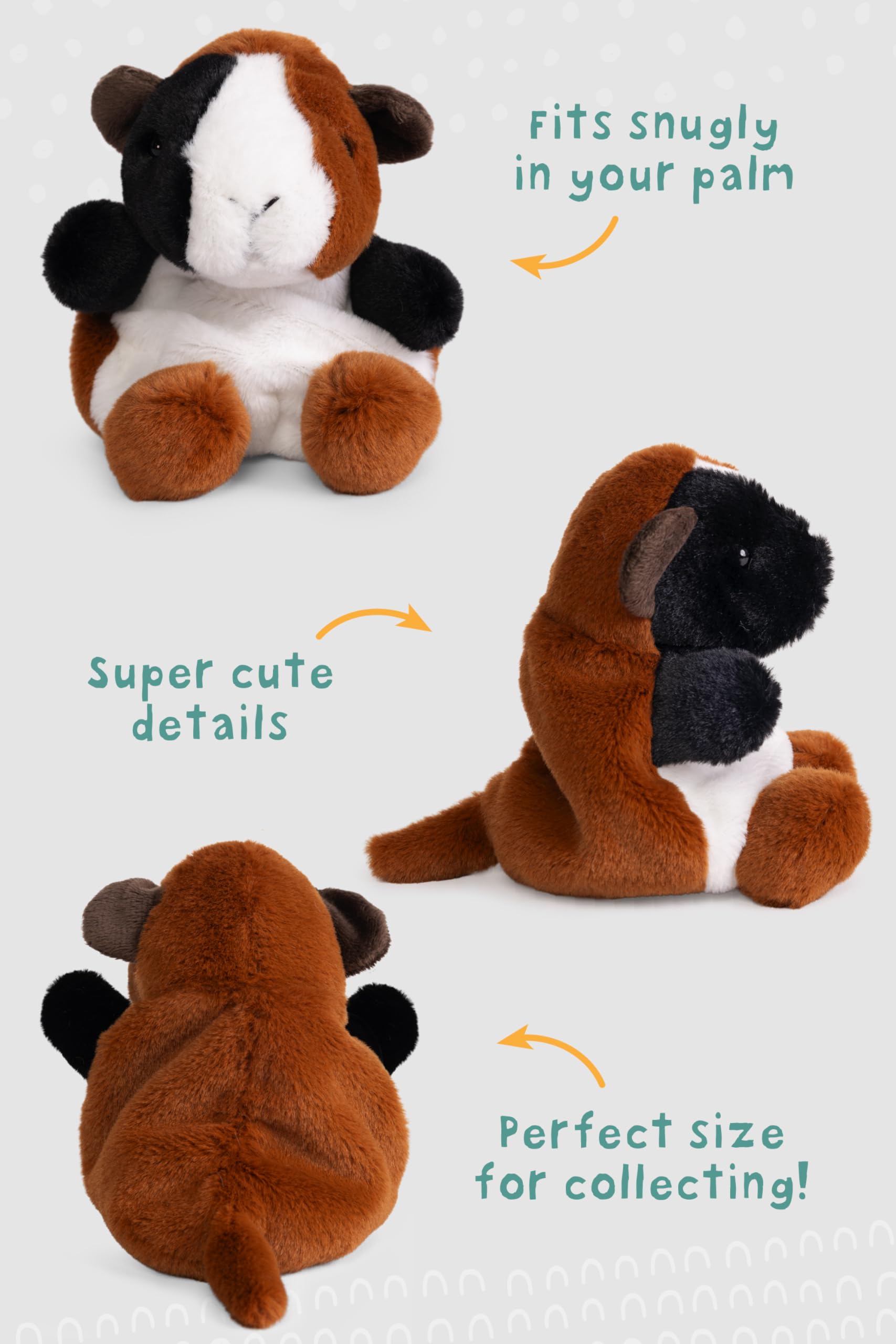 Little Living Nature Snugglies Cavia Peluche – Giocattolo di Stoffa per Bambini, Giocattolo Morbido e Coccoloso