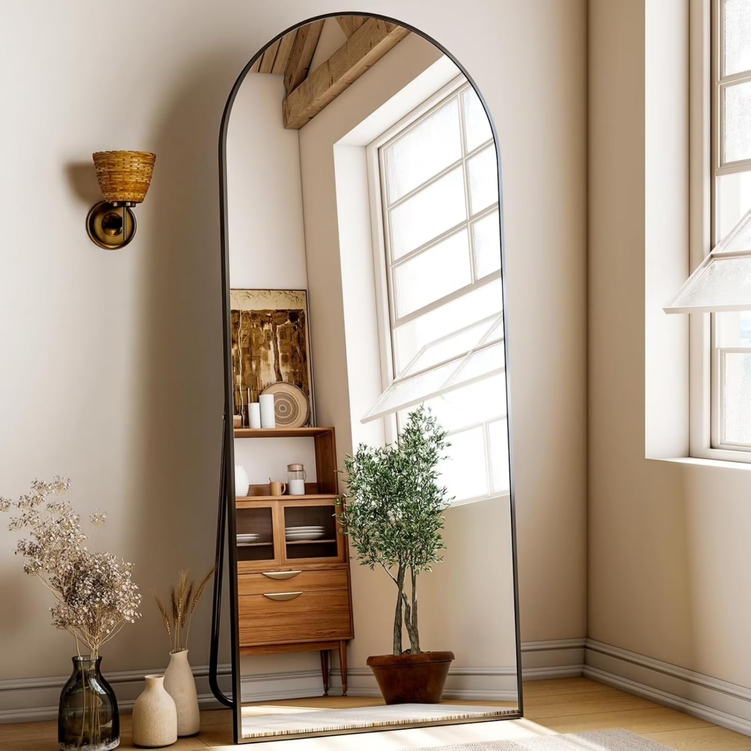 Espejo De Pie Rectangular Arco Completo 180 x 66 cm