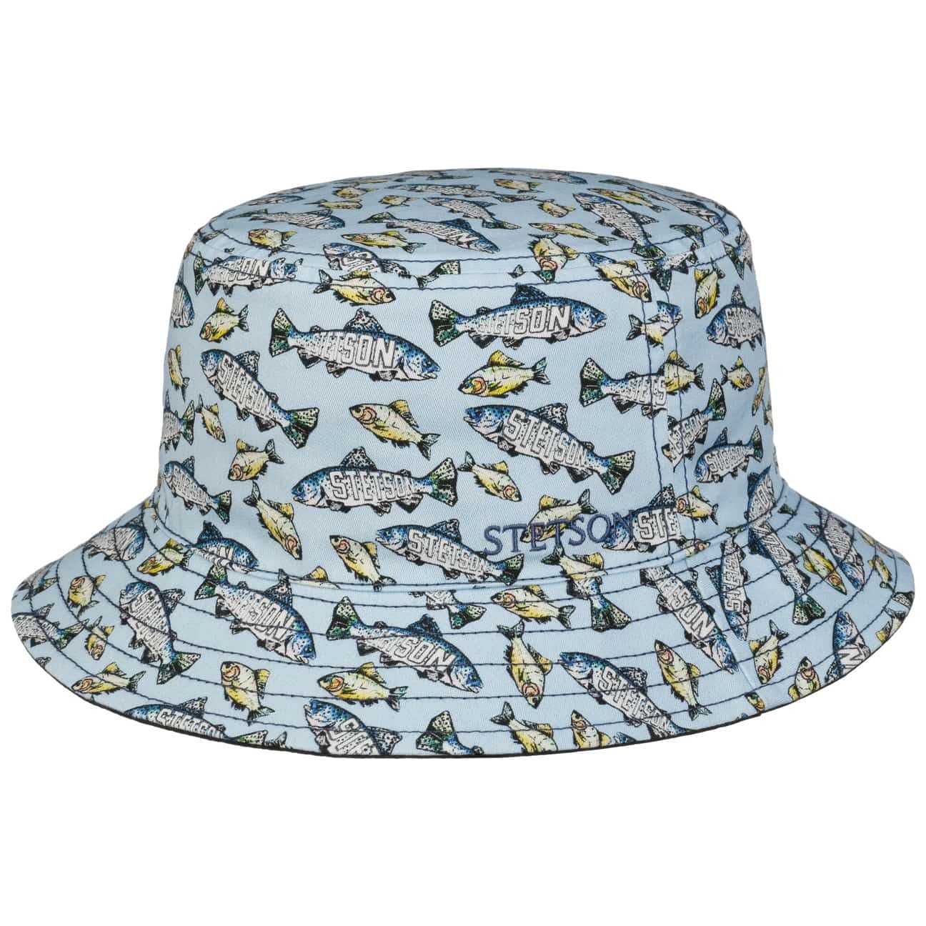 Stetson Allover Fish Bucket Wendehut Flexibel Stylisch UV-Schutz 40 Damen Herren Frühjahr Sommer