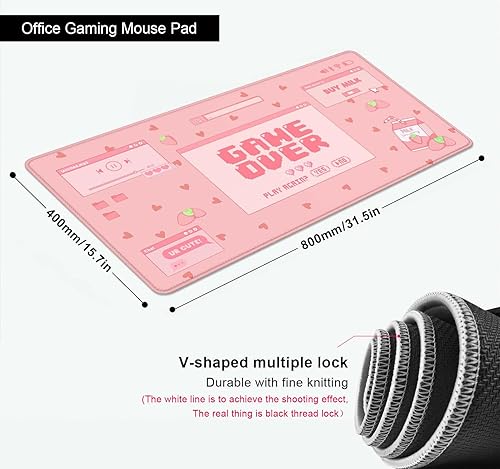 Miniatura 2 de SXCKANG Alfombrilla de mouse pequeña, mini alfombrilla de mouse con paño de licra lavable, base de goma antideslizante portátil para niñas y niños,