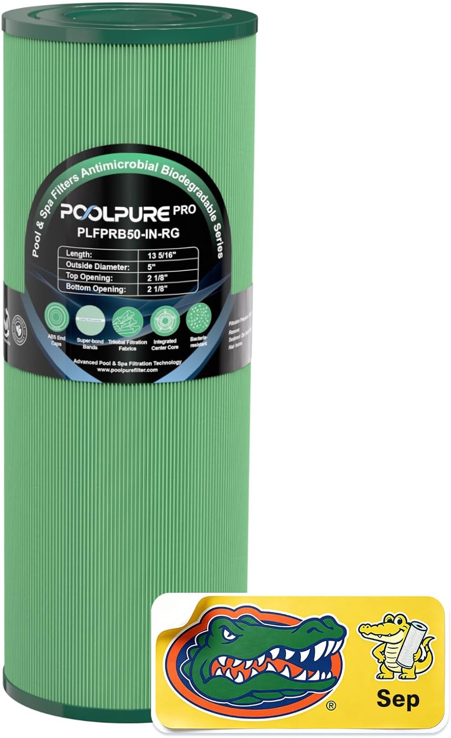 POOLPURE PRB50-IN Antimicrobial Hot Tub Filter Replaces Unicel C-4950 1Pack