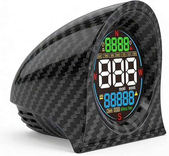 GPS Speedometer for Car, Digital Speedometer for Car, Car Speedometer | USB Connect Plug & Play, MPH-KM/H Unit Switch, Overspeed Alarm, Fatigue Driving Reminder, Multifunction Display