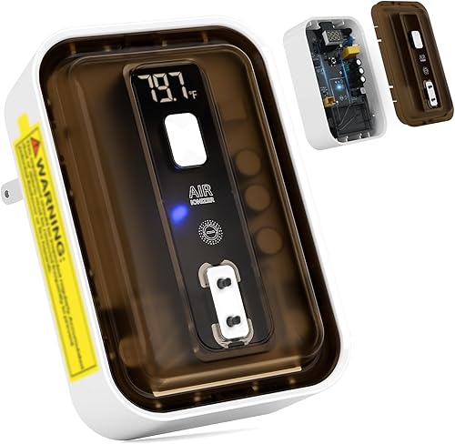 Ionizadores de aire enchufables y purificador de aire iónico - Generador de iones negativos, eliminador de olores sin filtro sin ozono,