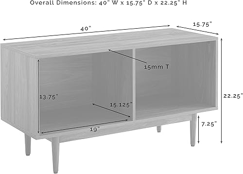 Miniatura 3 de Crosley Furniture Liam - Soporte de TV y centro de entretenimiento, consola multimedia, nogal