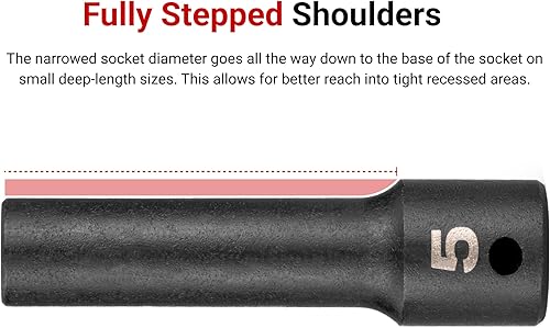 Miniatura 6 de TEKTON Unidad de 3/4 pulgadas x 1-7/16 pulgadas de profundidad de 6 puntos | SHD33036