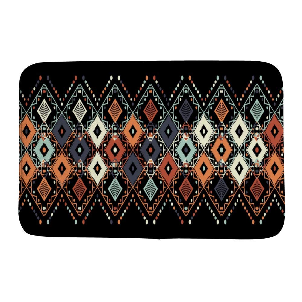Tapis de salle de bain tribal 78x50 cm antidérapant et ultra absorbant pour votre confort quotidien