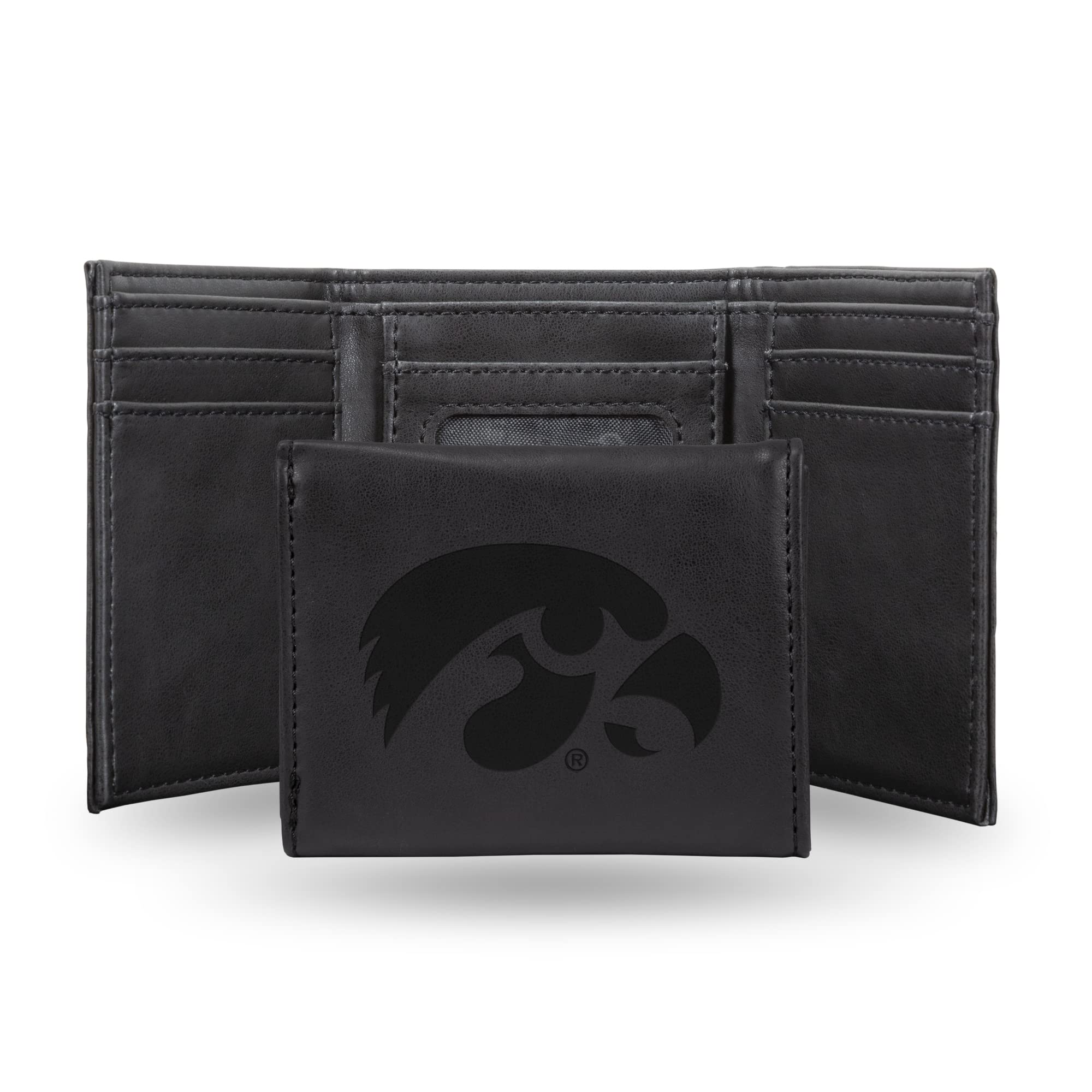 Rico Industries NCAA Laser Engraved Trifold Laser Engraved Tri-Fold Wallet - Men's Accessory