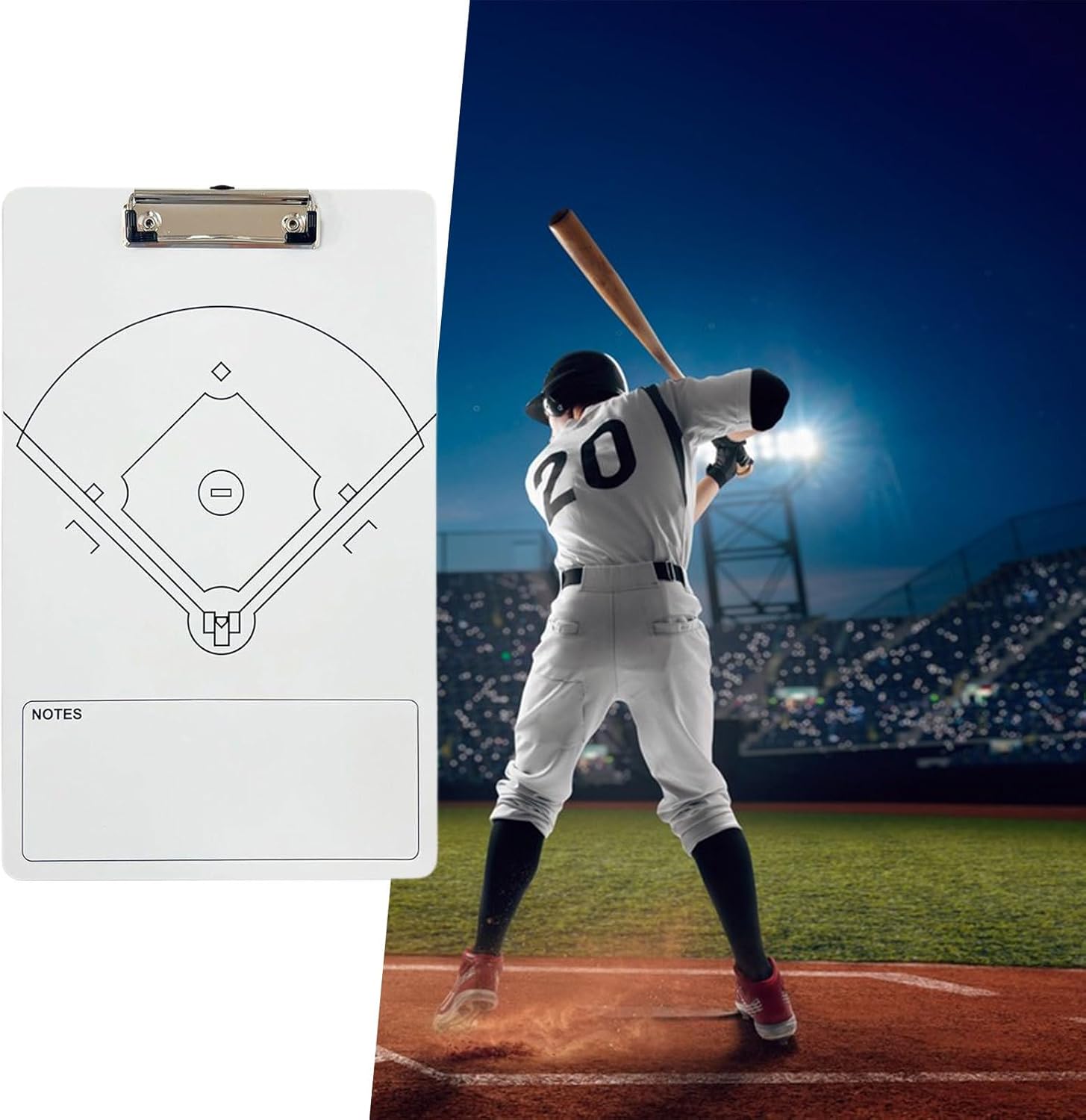 Training Board Tool - Softball Practice Whiteboard Set, Double Sided Puzzle Support, Plan Strategy Game Comfort, Gear Compact Category, Sports Accessories for Coaches, Kids, Team