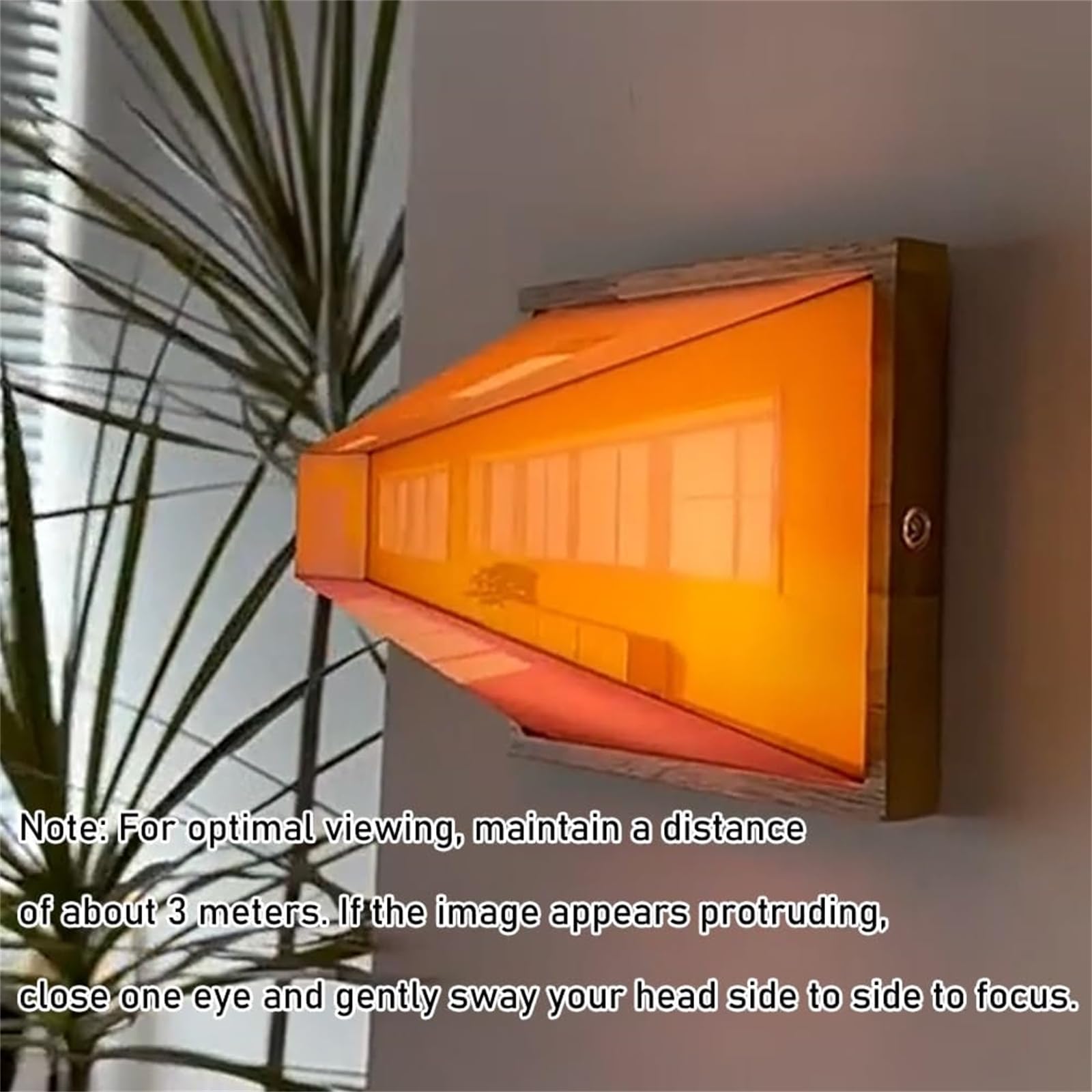 Luce notturna 3D, lampada decorativa a LED con design creativo a parete, stile artistico classico, effetto visivo unico per la casa o l'ufficio