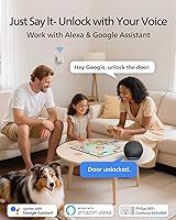 Vista 3 de Philips WiFi Smart Lock with Handle, Fingerprint Keyless Entry Door Lock with WiFi Bridge, Smart Locks for Front Door with Handle Set, APP Remote