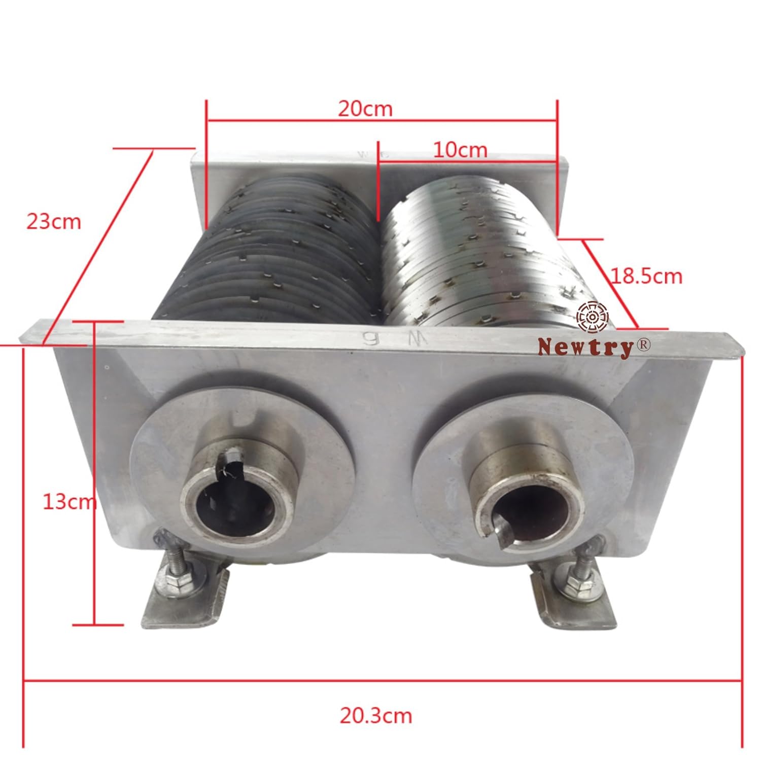 NEWTRY Meat Cutter Blade Meat Blade Knife for QW/QSJ-B Meat Cutting Machine Cutter (7mm)
