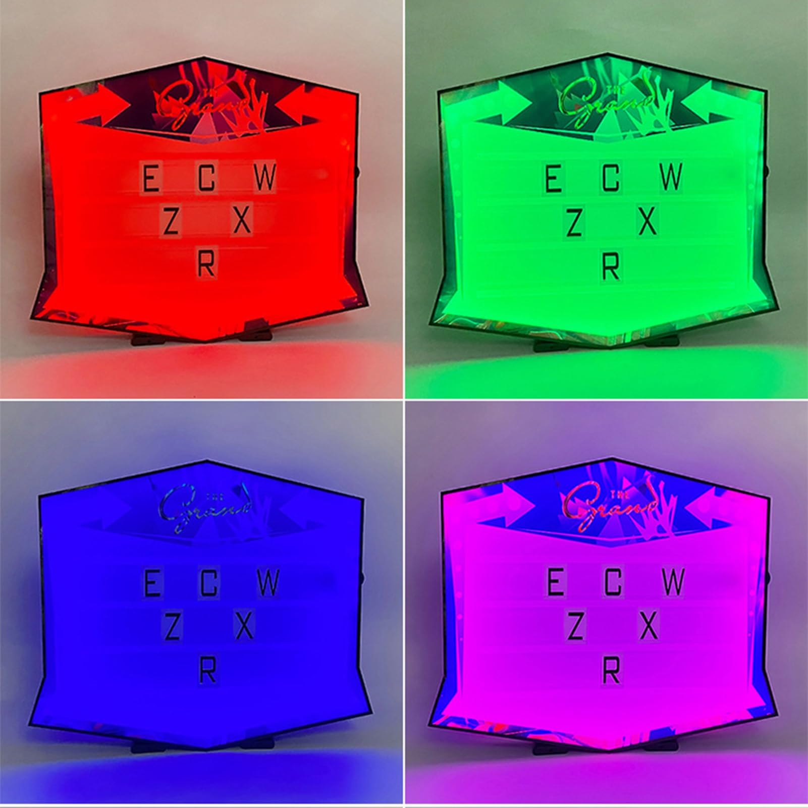 Luces De Exhibición para Letreros De Servicio De Botellas VIP Bengalas para Botellas Letrero con Caja De Luz con Letras Y Números Letrero De Marquesina con Letras