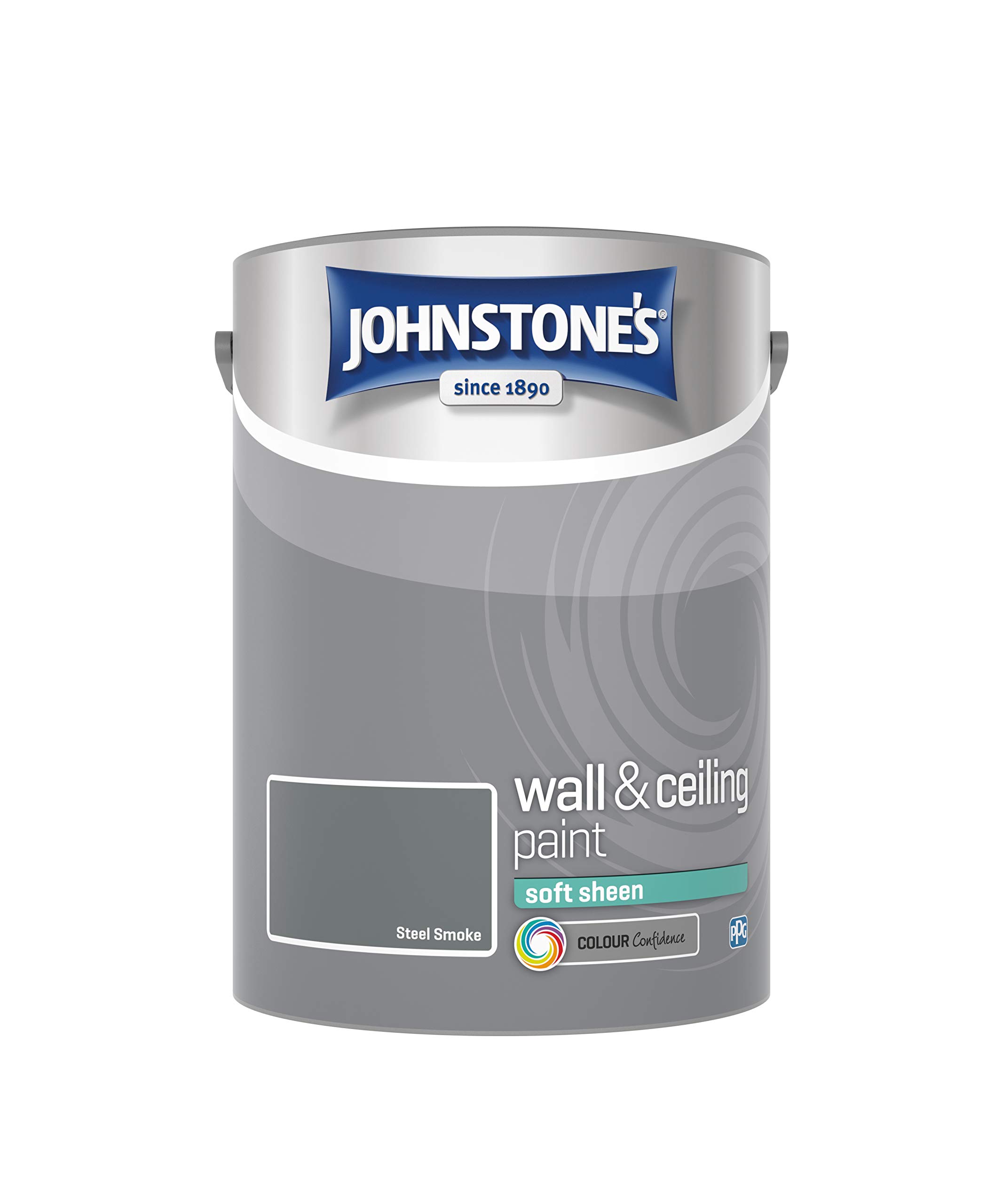 Johnstone's - Soft Sheen Wall & Ceiling Paint - Steel Smoke - 5L