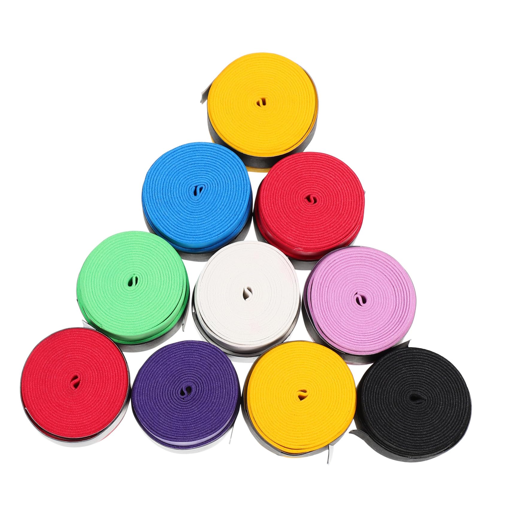 Lot De 10 Grips Raquette Tennis/Badminton – Bande Anti-Transpiration PU 110cm | Surgrip Absorbant Pour Meilleure Adhérence - 5
