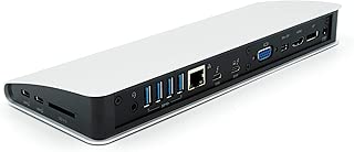 ICY BOX RED DOT Award Winner 2019 Thunderbolt 3 Type-C Notebook/Laptop and PC Docking Station (HDMI, DisplayPort, Mini DP, USB Hub, Power Delivery, Card Reader, Power Supply) - coolthings.us