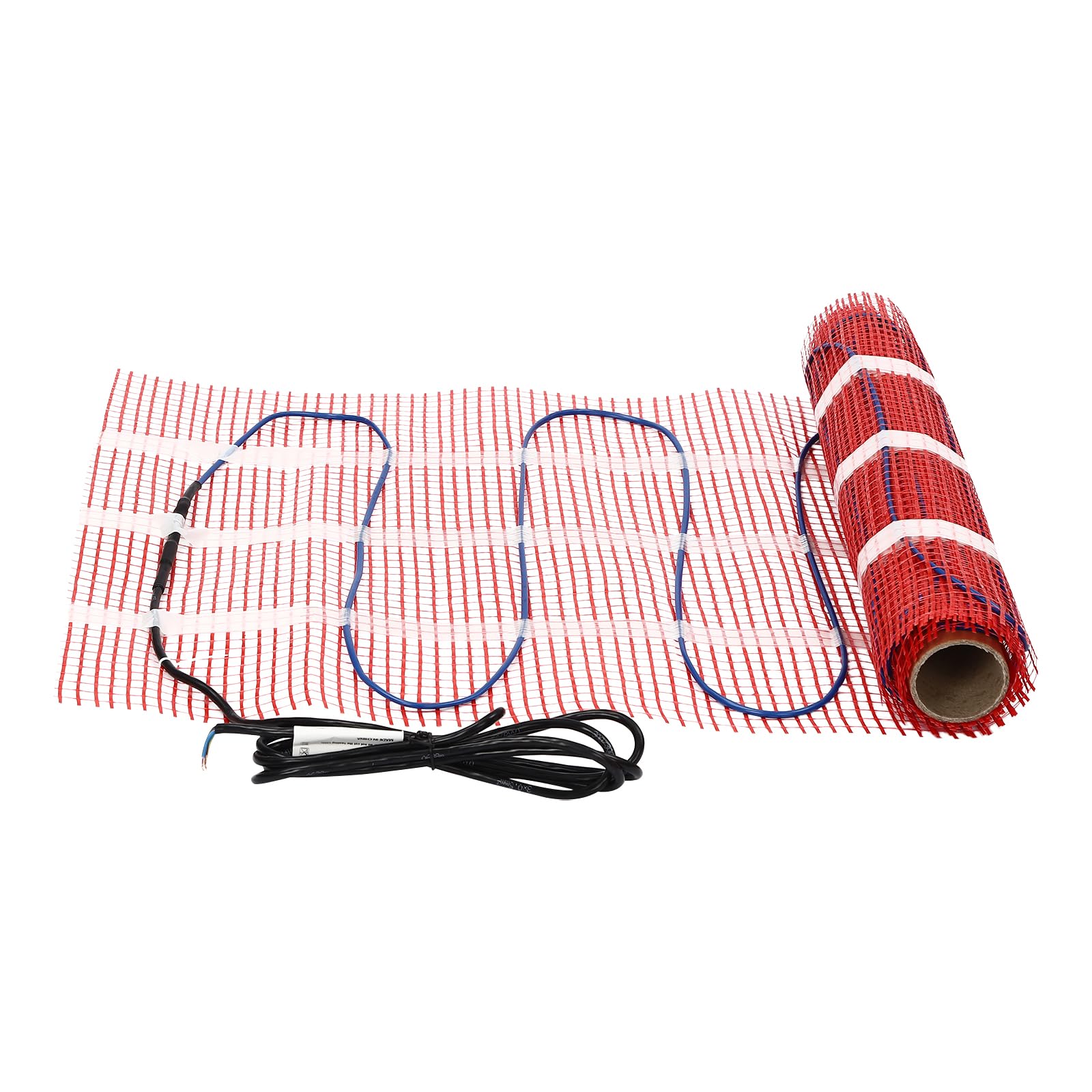 Cuscino riscaldato a pavimento, con controllo intelligente della temperatura, set di tappetini riscaldanti, sistema di riscaldamento a pavimento, tappetino riscaldante, colore nero, 6 x 0,5