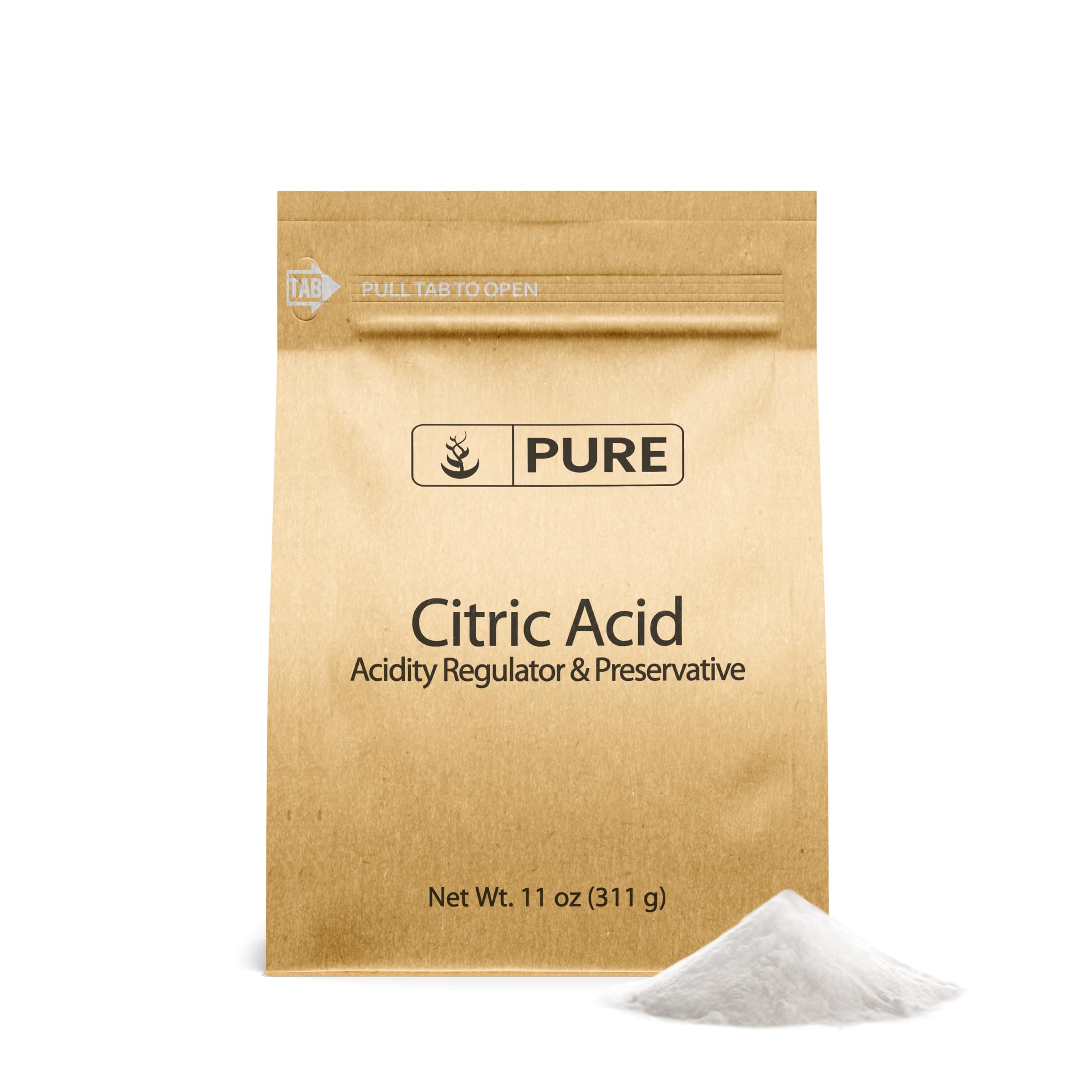 PURE ORIGINAL INGREDIENTS Citric Acid (11 oz) Eco-Friendly Packaging, All-Natural, Acidity Regulator