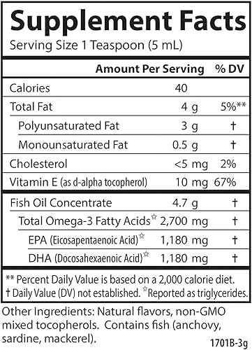 Miniatura 5 de Carlson Med Omega, Limón-Lima, 2,700 mg Omega-3, 3.4 fl oz