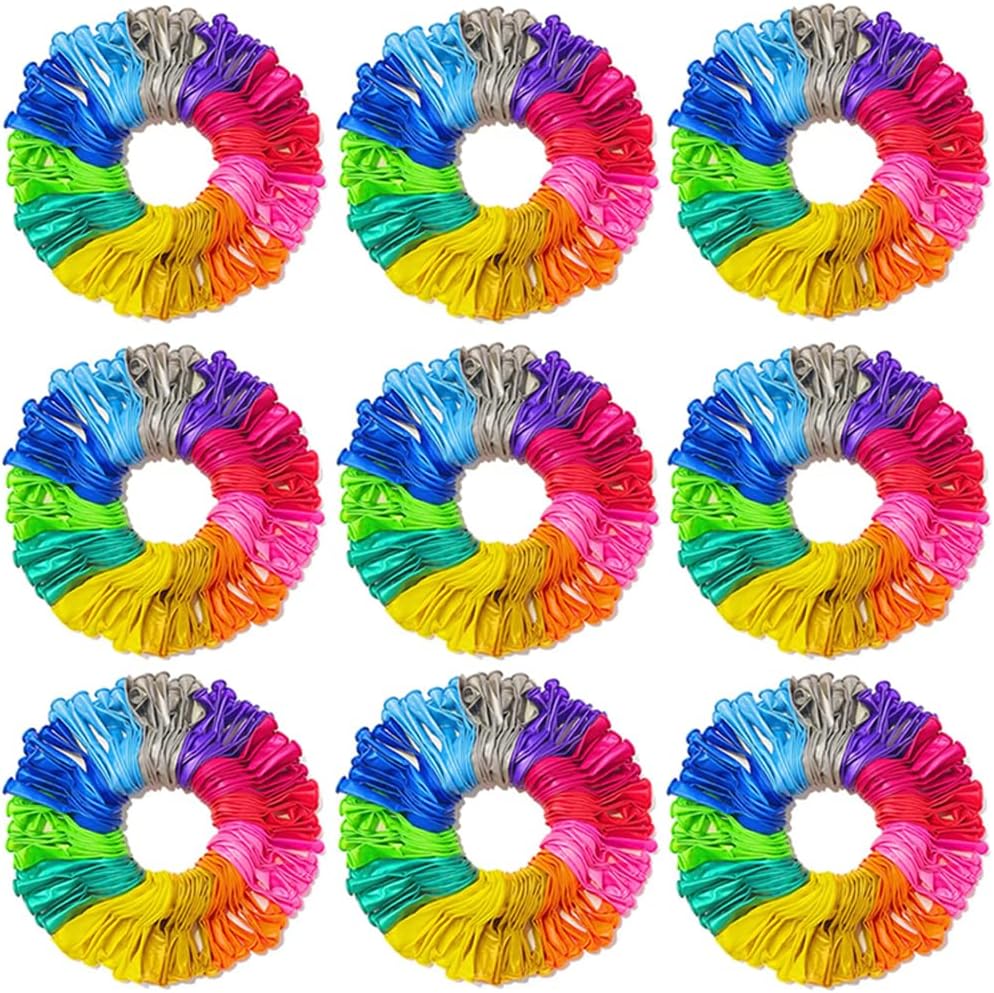 1000 Pcs Balloons Assorted Color, 10 Inch - 12 Rainbow Color Latex Party Balloons for Birthday Graduation Wedding Party Supplies Arch Garland (Multicolor, 1000 pcs)