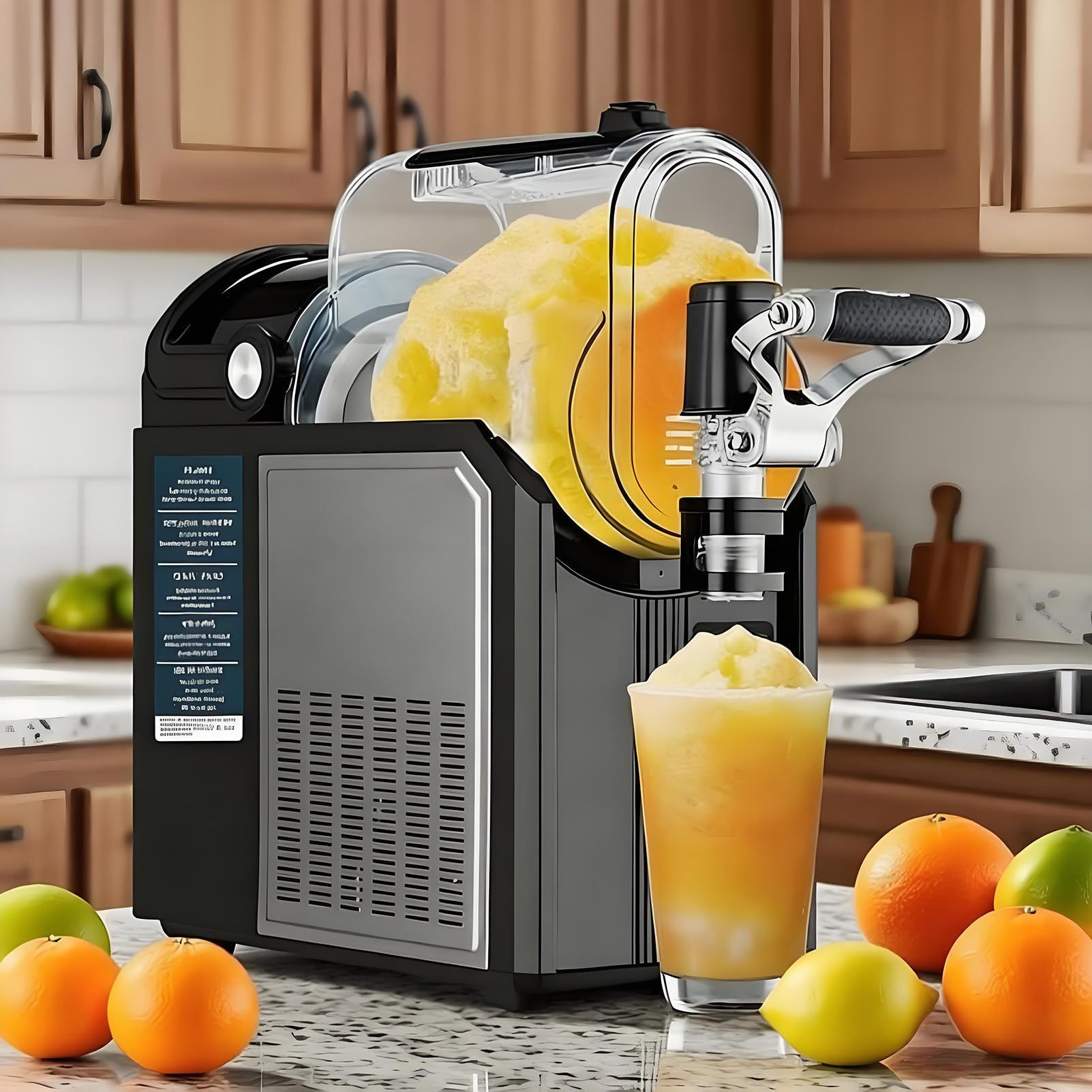 Epygnom Multicolor Slushie Machine No Ice Needed With 5 Modes, 3L Slush Maker Machine With Touch Control And Self-Clean, For Slush, Fro-Zen Cocktails, Frappé, Milkshakes & Juice