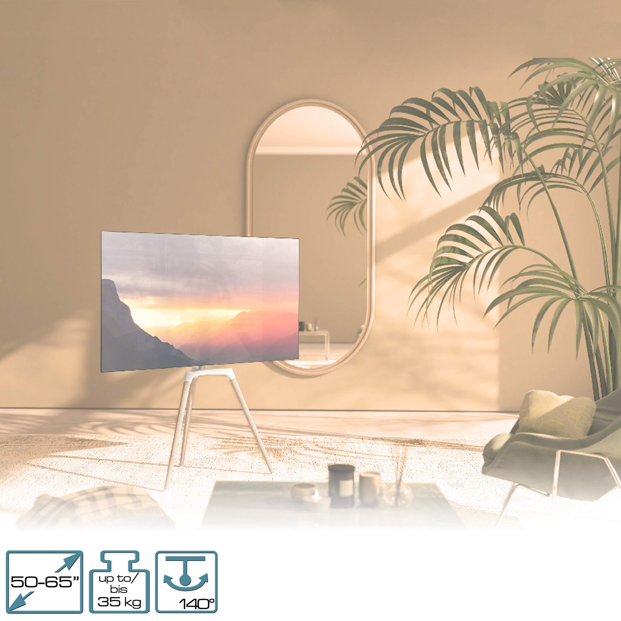 Tripod TV Stand EasyLife 65 Pollici Adattivo - Dettaglio