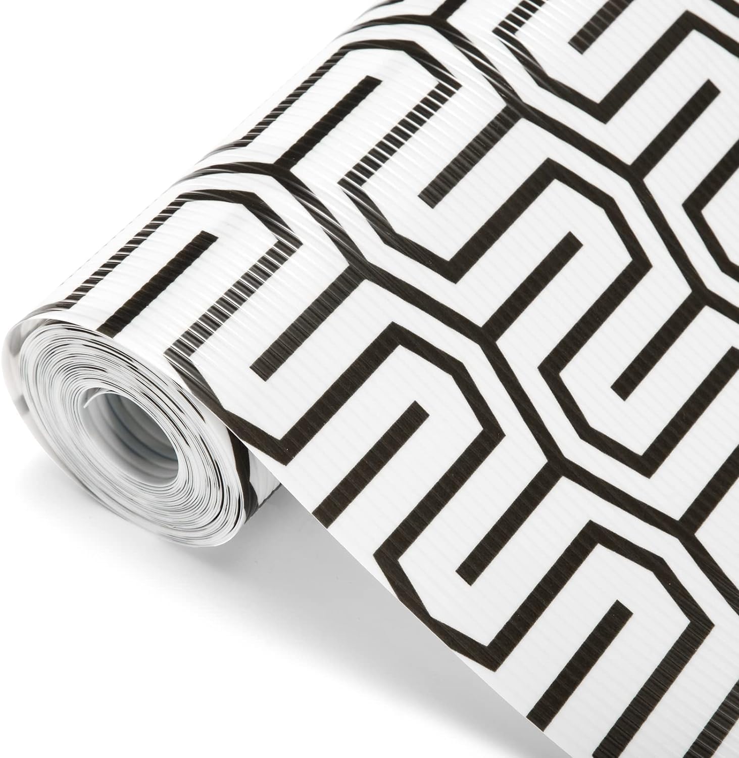 Ash & Roh Plastic Anti-Slip Place Mat Waterproof Geometric EVA Liners For Kitchen Cabinets, Drawers, Tables-Food Grade, Textured, Washable, Multipurpose Shelf Mats (White Maze, 45 X 500) (B0CPSYYGN8) Amazon Price History, Amazon Price Tracker