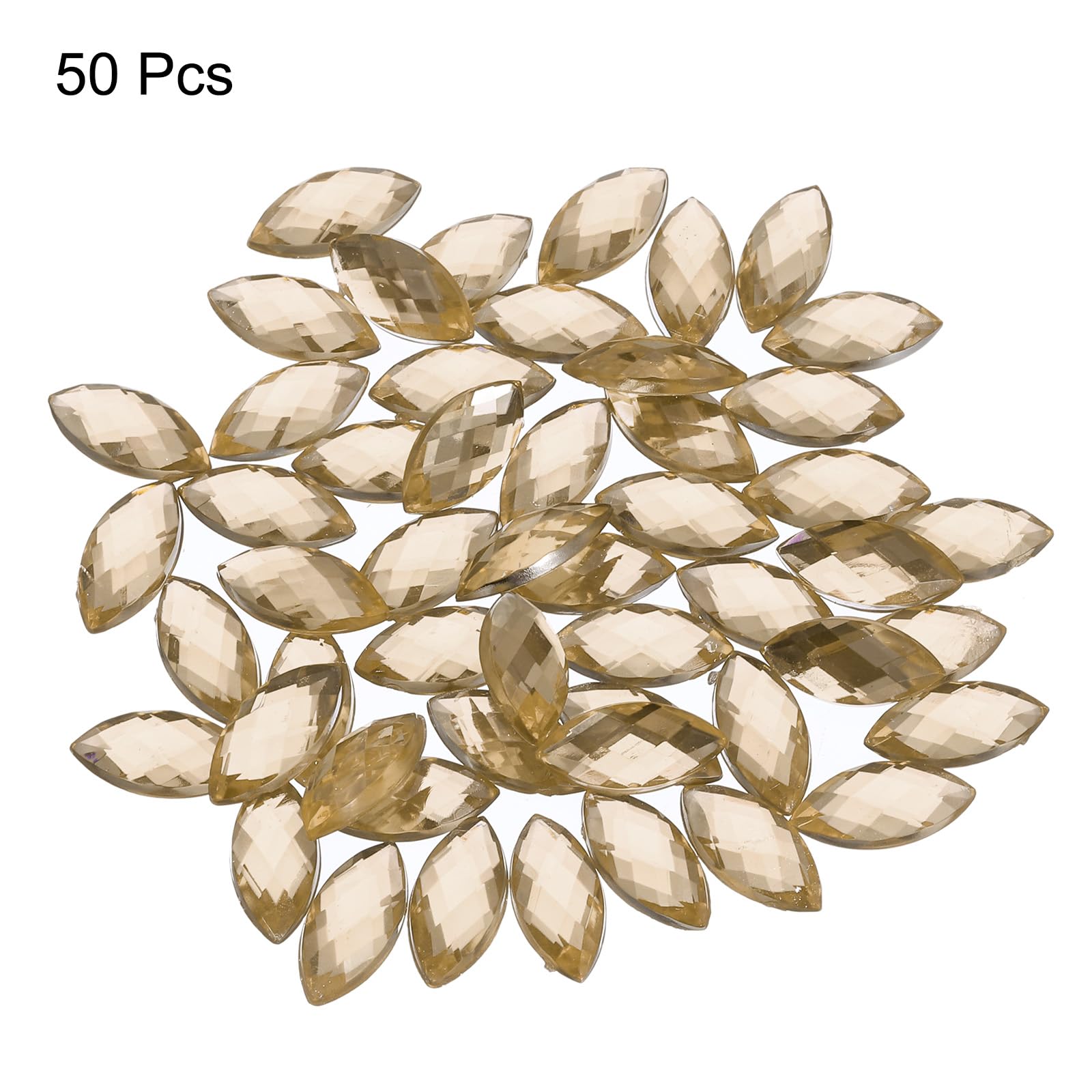 50 Gemme A Goccia Acriliche Flat Back 13x18mm, Strass Fai Da Te Blu Scuro - Per Gioielli, Pittura, Scrapbooking E Decorazioni Feste